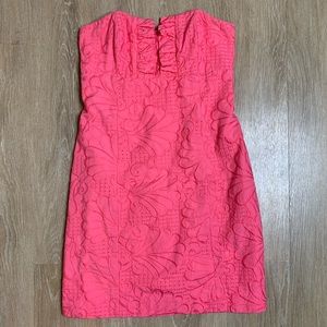 Lily Pulitzer Pink Strapless Dress